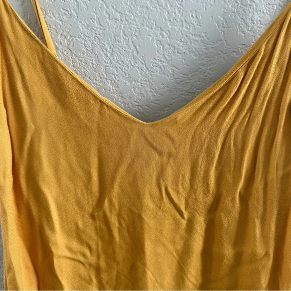 Reformation Harlow maxi slip dress in ochre - Picture 8 of 11